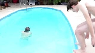 Threesome Fever - Three Hunks Share A Blonde Babe's Mouth