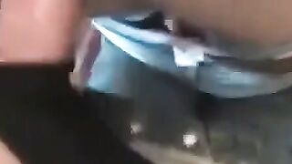 German Amateur Blonde Sucks Huge Dick in Public Bathroom - POV Real Sex