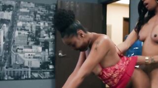 Interracial Lesbians Scene - Redhead Ts-girl leiLanI li f*cks black girl with big tits