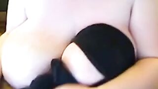 Big-Titty MILF Plays with Her Massive Breasts