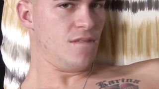 Military Hunk's Solo Masturbation Session With Big Load