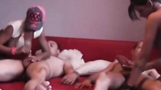 Four-some Fun! German Foursome with Big Boobs