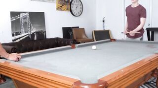 Stepmom's Pool Table Trade - Step-Mother Fucks Her Son In Law For A Blowjob