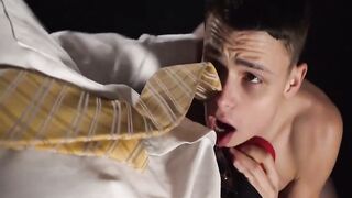Anal Rimming & Pounding - Gaping Asshole Of Austen barely legal By Grand Wolfe