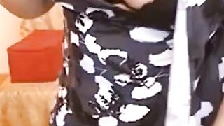 MILF Lingerie Model Shows Off Her Curvy Body in Private Live Cam Show