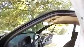 French Beauty's Hot & Horny Road Head Blowjob Adventure