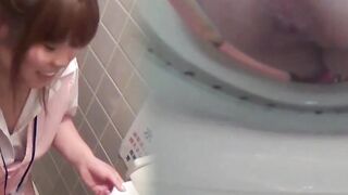 Asian Employees Unleash Their Wild Side - Office Restrooms Turn Into A Sex Dungeon