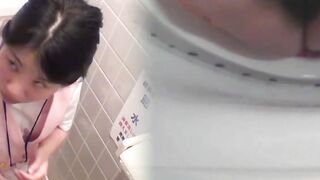 Asian Employees Unleash Their Wild Side - Office Restrooms Turn Into A Sex Dungeon