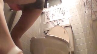 Asian Employees Unleash Their Wild Side - Office Restrooms Turn Into A Sex Dungeon