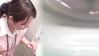 Asian Employees Unleash Their Wild Side - Office Restrooms Turn Into A Sex Dungeon