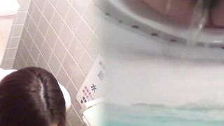 Asian Employees Unleash Their Wild Side - Office Restrooms Turn Into A Sex Dungeon