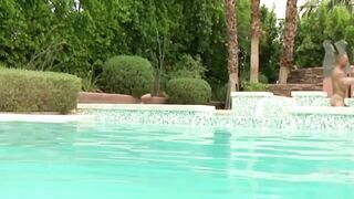 HOT & SWEATY POOLSIDE FUCK WITH JOHN MAGNUM AND MITCH ROCK