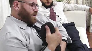 Foot Worship - Beard Fetish with Latin Stud