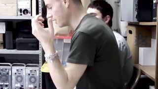 Black Security Guards Pound Twink Ass in Hardcore Anal Threesome