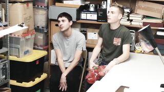 Black Security Guards Pound Twink Ass in Hardcore Anal Threesome