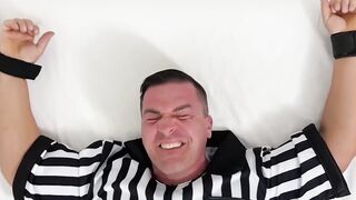 Mature Hunk's Intense Foot Frenzy in Bondage Dungeon