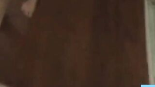 Nerd Girl webcam blow job - Geek girl licks her nerdy glasses before sucking cock