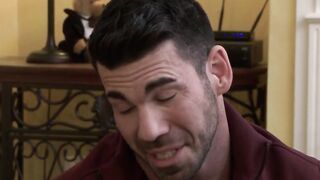 Hairy Bear's Ass Fucked by barely legal Stud in Rough Anal Sex
