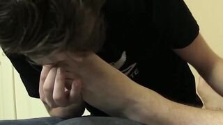 Foot Worship Passionate Anal Sex with Hot Twinks - Footjob & Ass-Fucking