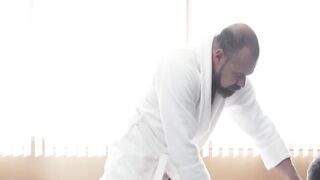 Grandpa's Hot Grandson Fucked Hard By Stepson In The Kitchen