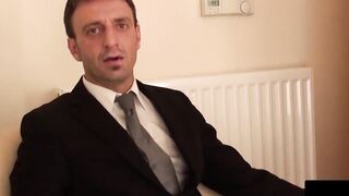 Teenage Cutie Gets Facial Blast From Older Guy - Passion-HD