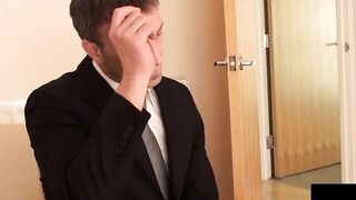 Teenage Cutie Gets Facial Blast From Older Guy - Passion-HD