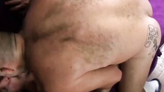 Raw & Bald Gay Sex - Unshaven Daddy Fucks Bottom Hardcore