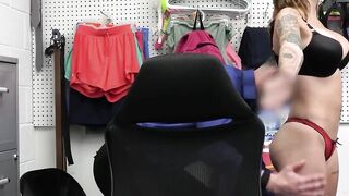 Big-Tit Babe Anna Chamber's Gets Fucked By Hunk Mike Mangani After Shoplifting