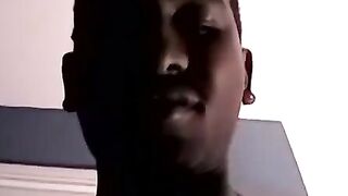 Black Amateur Stroking Small Dick To Satisfying Orgasm