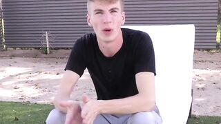 Steamy Shower Masturbation Confession with Hot Twink