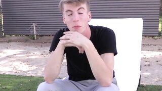 Steamy Shower Masturbation Confession with Hot Twink