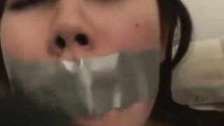 部屋に不法侵入して着衣緊縛
