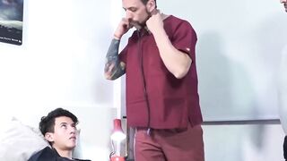 Hairy Doctor's Office - Step-Son Fucks His Hot MILF Patient