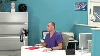 HOT & HUNKY DOCTORS FUCK PATIENT IN EMERGENCY ROOM" - This new hot scene features three studly men in uniform having intense sex!