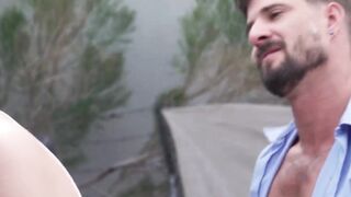 Bareback Garage Fuck Fest - Old Man Fucks barely legal Twink Bottom Hardcore