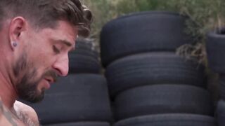 Bareback Garage Fuck Fest - Old Man Fucks barely legal Twink Bottom Hardcore