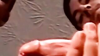 Mature MILF Facesplitting Orgasm - Amateur Cougar Squirts on Older Guy