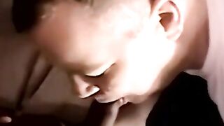Black Amateur Teen Throat-Fucked by Older White Guy