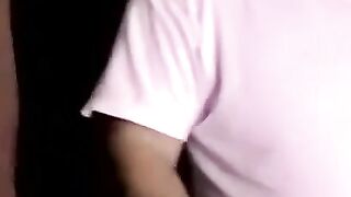 Black Amateur Teen Throat-Fucked by Older White Guy