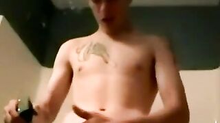 Straight Stud Flashing Big Black Dick Before Deepthroat Blowjob