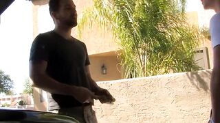 Daddies Big Facial For Teen Step-Sister Jordyn Ashley