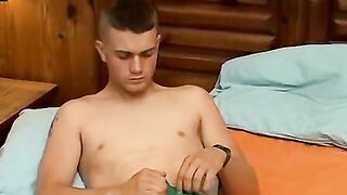 Teen Jerks Off Big Load in Panties - Teasing His Girlfriend