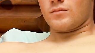 Teen Jerks Off Big Load in Panties - Teasing His Girlfriend