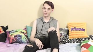 BoyObsession Interview with Hunk & Big Dick Strokin' Off Loading cumshot