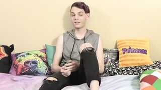 BoyObsession Interview with Hunk & Big Dick Strokin' Off Loading cumshot