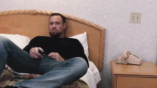 3 Hairy Muscle Guys Share Anal Pleasure In Raw Threesome