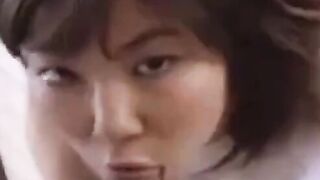 Big-Boobed JAV Cutie Rides Hard On A Huge Dick In POV