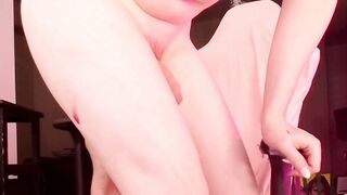 Redheaded Crossdresser Jerks Off On Cam For Viewers