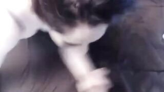 Sexy Girl Gives Blowjob and Fucks Hard on Webcam