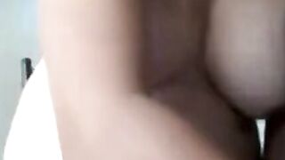 Amateur Asian Granny on Webcam Solo